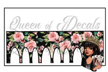 Load image into Gallery viewer, Black &amp; Pink Roses NAIL WRAP