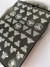 Load image into Gallery viewer, BEE Nail Art Stickers - White