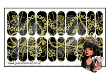Load image into Gallery viewer, Tassels &amp; Chains NAIL WRAP