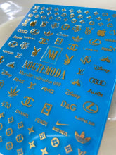 Load image into Gallery viewer, METALLIC COLLECTION 009 Gold Logos