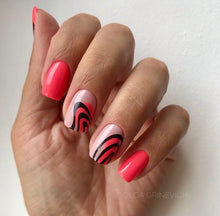 Load image into Gallery viewer, IBDI NAILS - AIR  slider 165 Black and White Wave Pattern