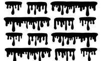 Load image into Gallery viewer, Summer Pastel ‘DRIPS’ vinyl nail art stickers