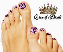 Load image into Gallery viewer, Pink Leopard NAIL WRAP
