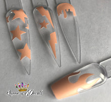 Load image into Gallery viewer, Summer Pastel ‘DRIPS’ vinyl nail art stickers