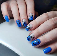 Load image into Gallery viewer, IBDI NAILS - AIR  slider 171 Black and White Leaves