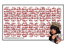 Load image into Gallery viewer, LV Graffiti-Red  NAIL WRAP