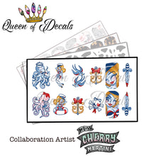 Load image into Gallery viewer, OFFICIAL Miss Cherry Martini/Queen of decals collaboration ‘HELLO SAILOR’