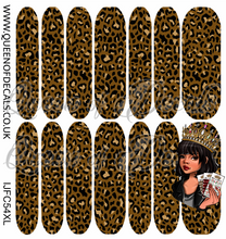 Load image into Gallery viewer, Brown Leopard NAIL WRAP