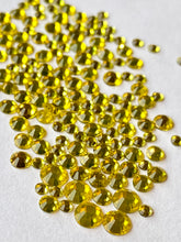 Load image into Gallery viewer, Citrine Crystal Nail Gems (mixed sizes x150)