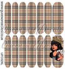Load image into Gallery viewer, Burberry Babe NAIL WRAP