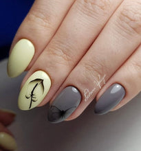 Load image into Gallery viewer, IBDI NAILS - AIR  slider 113 - Black Flowers
