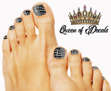 Load image into Gallery viewer, Black Mock Croc NAIL WRAP