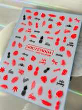Load image into Gallery viewer, NEON CORAL 014- Palms &amp; Pineapples