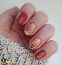 Load image into Gallery viewer, IBDI NAILS slider AIR FOIL 28 - Floral &amp; Gold Accents