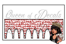 Load image into Gallery viewer, LV Graffiti-Red  NAIL WRAP