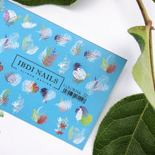Load image into Gallery viewer, IBDI NAILS slider - COLORFUL 22 - Stamp Effect Leaves