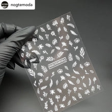 Load image into Gallery viewer, NOGTEMODA Nail stickers 012 - White Leaves