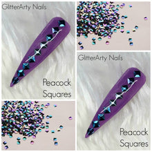Load image into Gallery viewer, 3D NAIL JEWELRY - SQUARE - PEACOCK **5ML pot