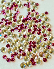 Load image into Gallery viewer, Crystal Clear &amp; Pink Mix Nail Crystals (mixed sizes x150)