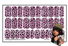 Load image into Gallery viewer, Pink Leopard NAIL WRAP