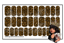 Load image into Gallery viewer, Brown Leopard NAIL WRAP