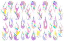 Load image into Gallery viewer, Holographic ghost flame Decals