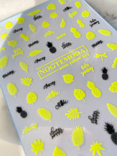 Load image into Gallery viewer, NEON YELLOW 016 -  Pineapple &amp; Palms