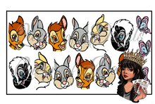 Load image into Gallery viewer, Full Cover Hand Drawn BAMBI