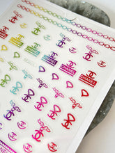 Load image into Gallery viewer, RAINBOW METALLIC Logo - CC in Chains