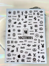 Load image into Gallery viewer, NOGTEMODA Nail stickers 053 logos