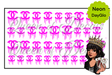 Load image into Gallery viewer, Neon/Day GLO Drippy CC decal