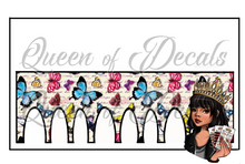 Load image into Gallery viewer, Butterflies &amp; Script NAIL WRAP
