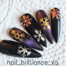 Load image into Gallery viewer, Metallic snowflakes