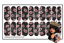 Load image into Gallery viewer, Pink Lippy Kisses NAIL WRAP