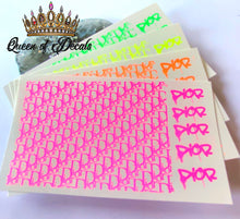 Load image into Gallery viewer, LogoDD decal Neon/Day GLO