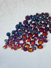 Load image into Gallery viewer, Colour Shifting Blue/Pink/Gold Crystal Nail Gems (mixed sizes x140)
