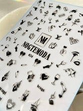 Load image into Gallery viewer, NOGTEMODA Nail stickers 024 Black Bad Girl Aesthetics