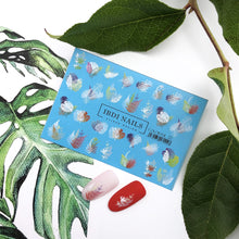 Load image into Gallery viewer, IBDI NAILS slider - COLORFUL 22 - Stamp Effect Leaves