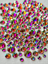 Load image into Gallery viewer, Crystal AB Crystal Nail Gems (mixed sizes x295)