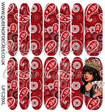 Load image into Gallery viewer, Red Bandana NAIL WRAP