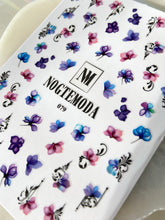 Load image into Gallery viewer, NOGTEMODA Nail stickers 079 - Alcohol Inky Florals