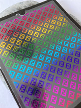 Load image into Gallery viewer, RAINBOW METALLIC Logo sheet FF