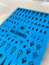 Load image into Gallery viewer, NOGTEMODA Nail stickers 033 Black Abstract