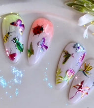 Load image into Gallery viewer, IBDI NAILS slider AIR FOIL 26 - Metallic Bugs &amp; Butterflies