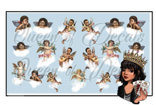 Load image into Gallery viewer, Cute cherubs on clouds (mixed skintones)