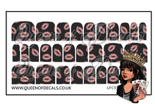 Load image into Gallery viewer, Pink Lippy Kisses NAIL WRAP
