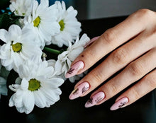 Load image into Gallery viewer, IBDI NAILS slider - AIR FOIL 13 - Gold &amp; Black Floral Sketches