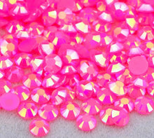 Load image into Gallery viewer, 3mm Jelly Crystals (qty 200) - HOT PINK JELLY AB