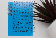 Load image into Gallery viewer, NOGTEMODA Nail stickers 024 Black Bad Girl Aesthetics