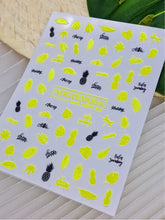 Load image into Gallery viewer, NEON YELLOW 016 -  Pineapple &amp; Palms